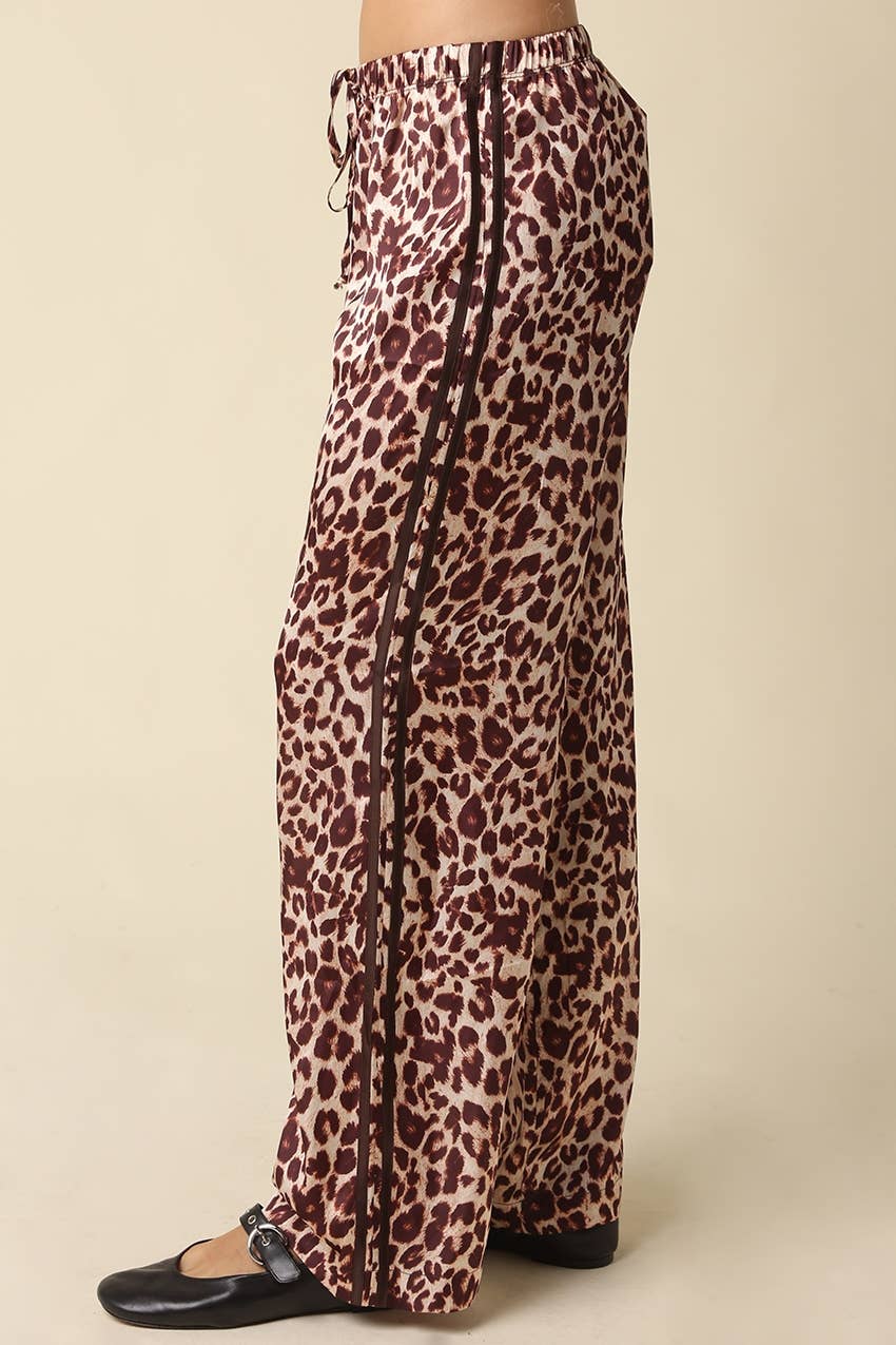Stella Leopard Satin Pants