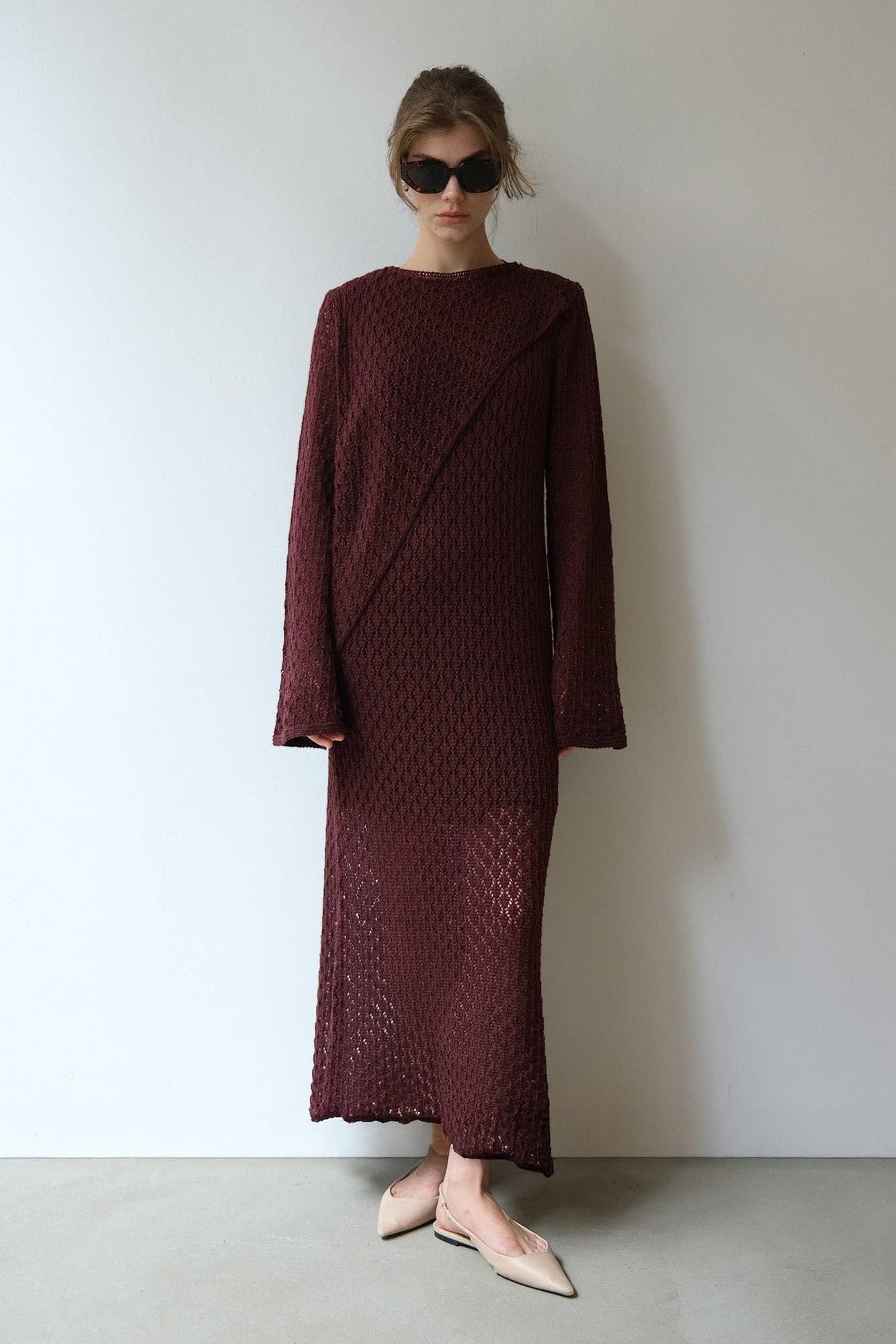 The Merlot Crochet Dress