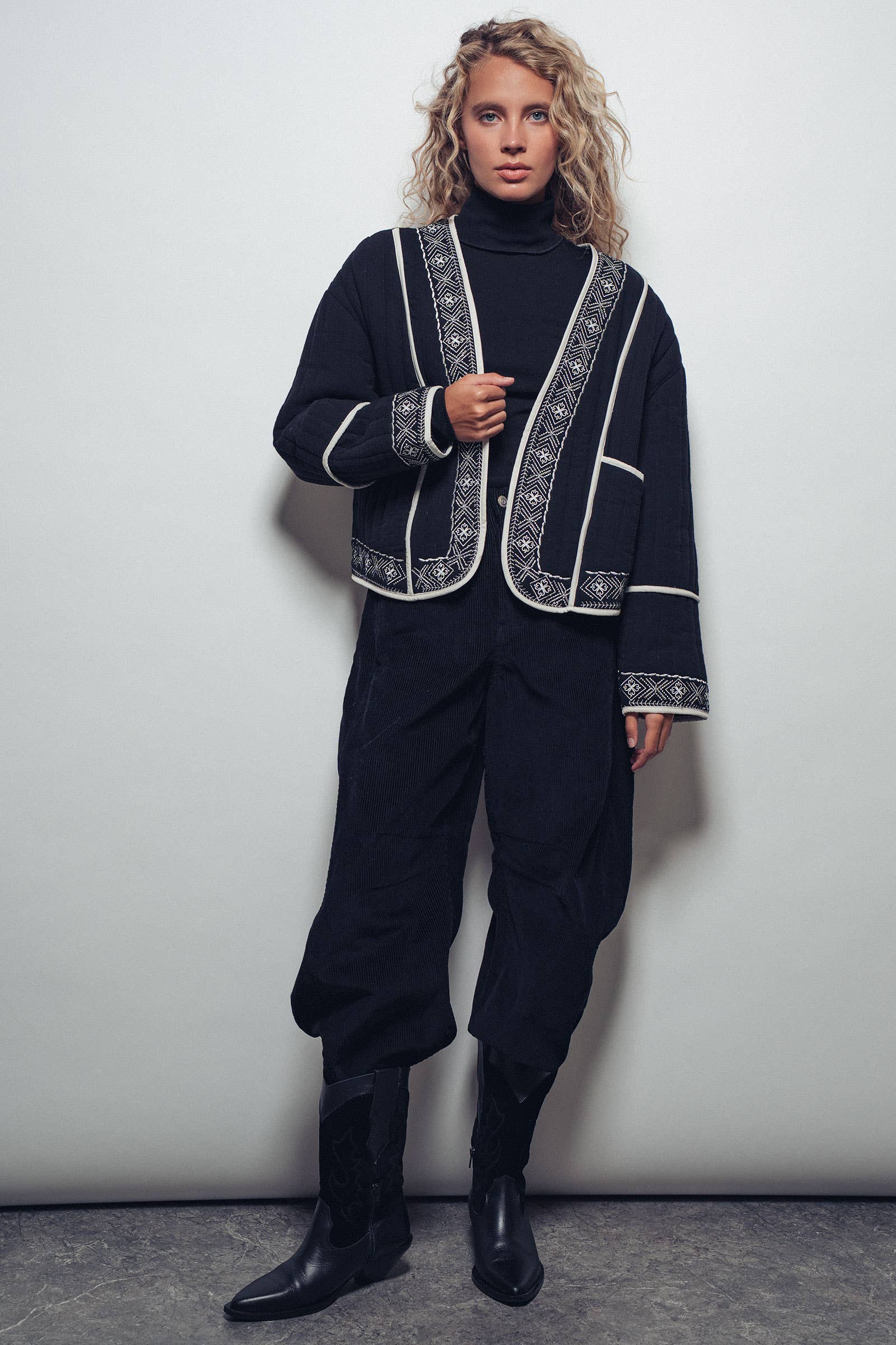 Willow Embroidered Quilted Jacket