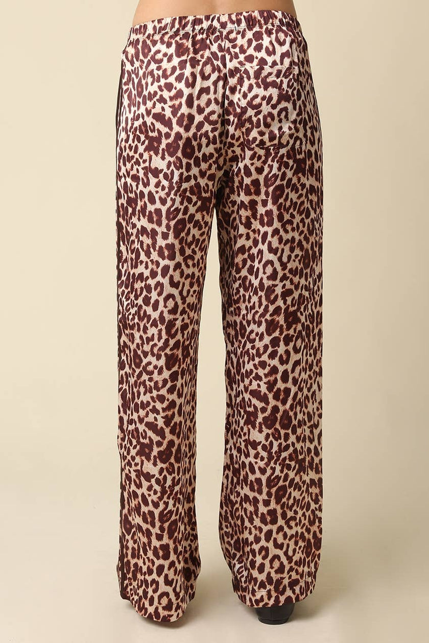 Stella Leopard Satin Pants