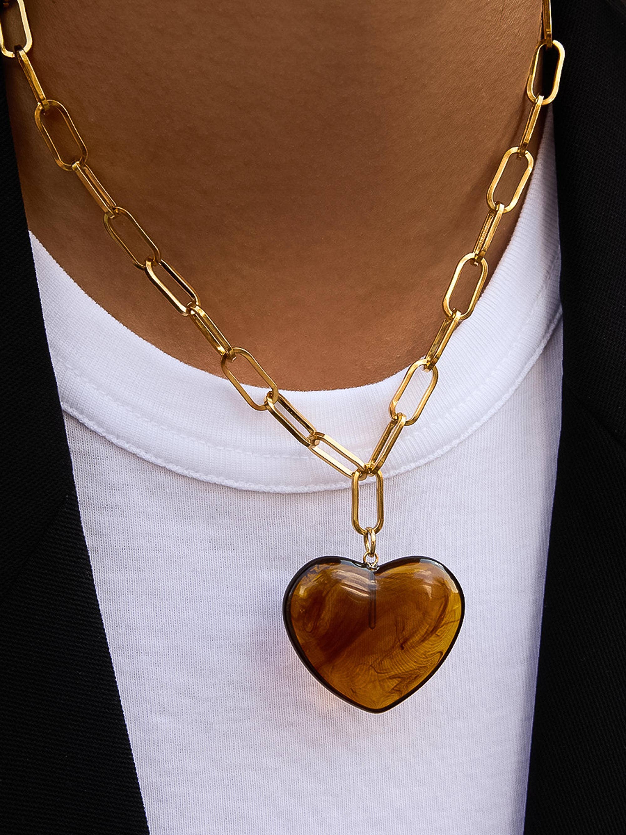 Rouelle 18K Gold Heart Necklace