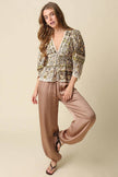Jodi Elastic Hem Satin Pants