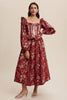 Floral Corset Ruffle Dress