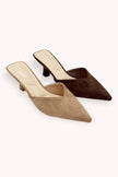 Classic Suede Mule | Camel
