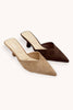 Classic Suede Mule | Camel