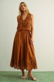 Terracotta Bloom Skirt