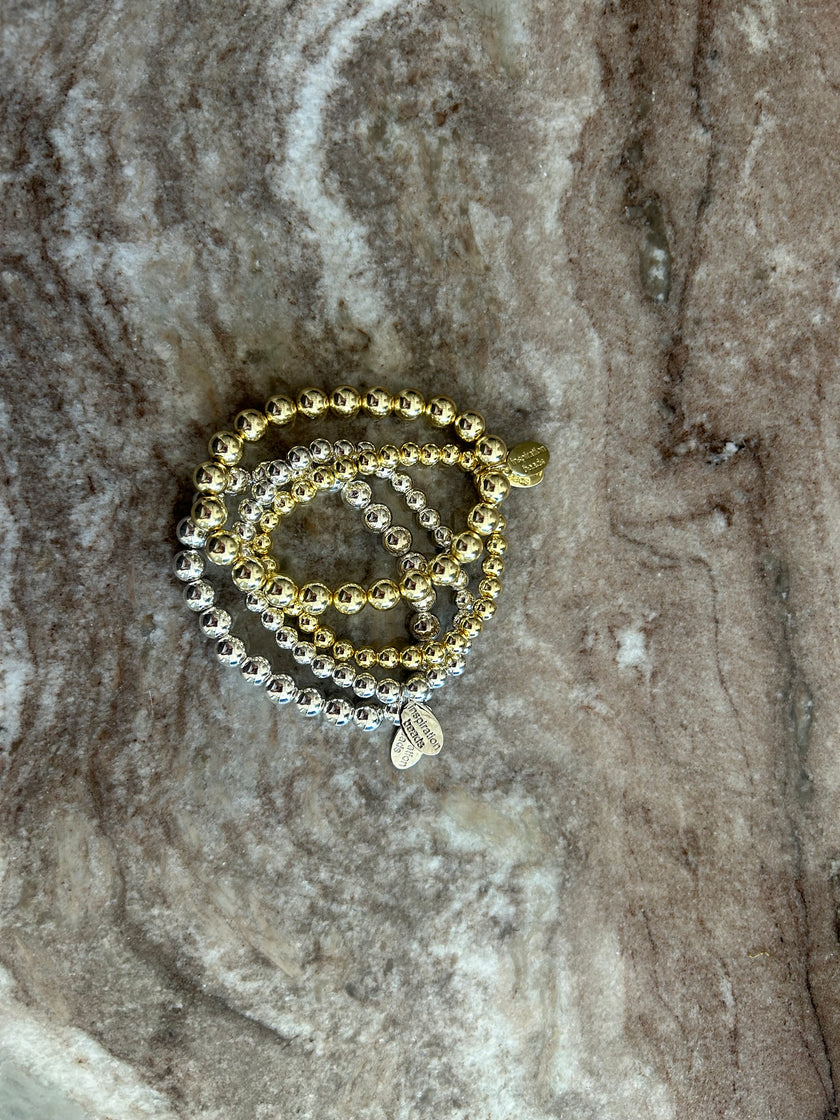 6mm Plated Hematite Bracelet