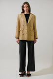 Tamary Tweed Vesta Collared Blazer