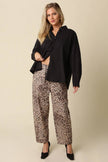 Camille Leopard Barrel Pants