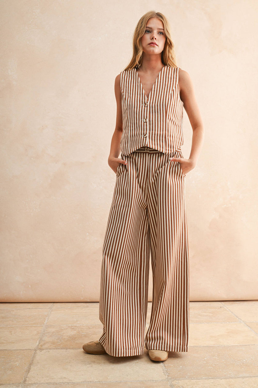 Aperol Button Vest