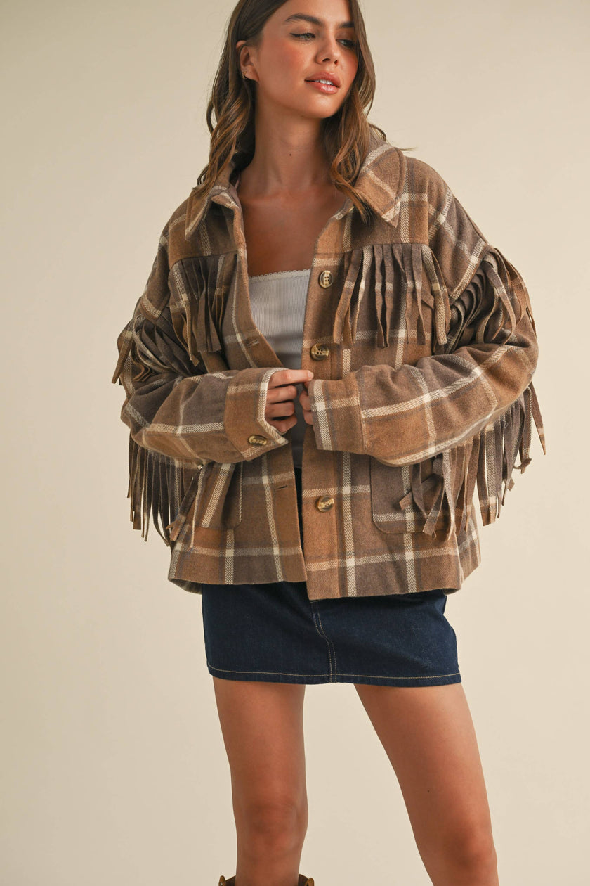 Wool Fringe Palid Jacket
