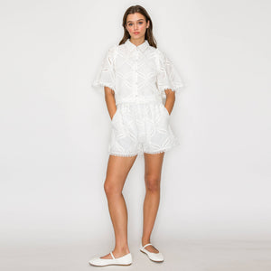 Pure White Cotton Shirt