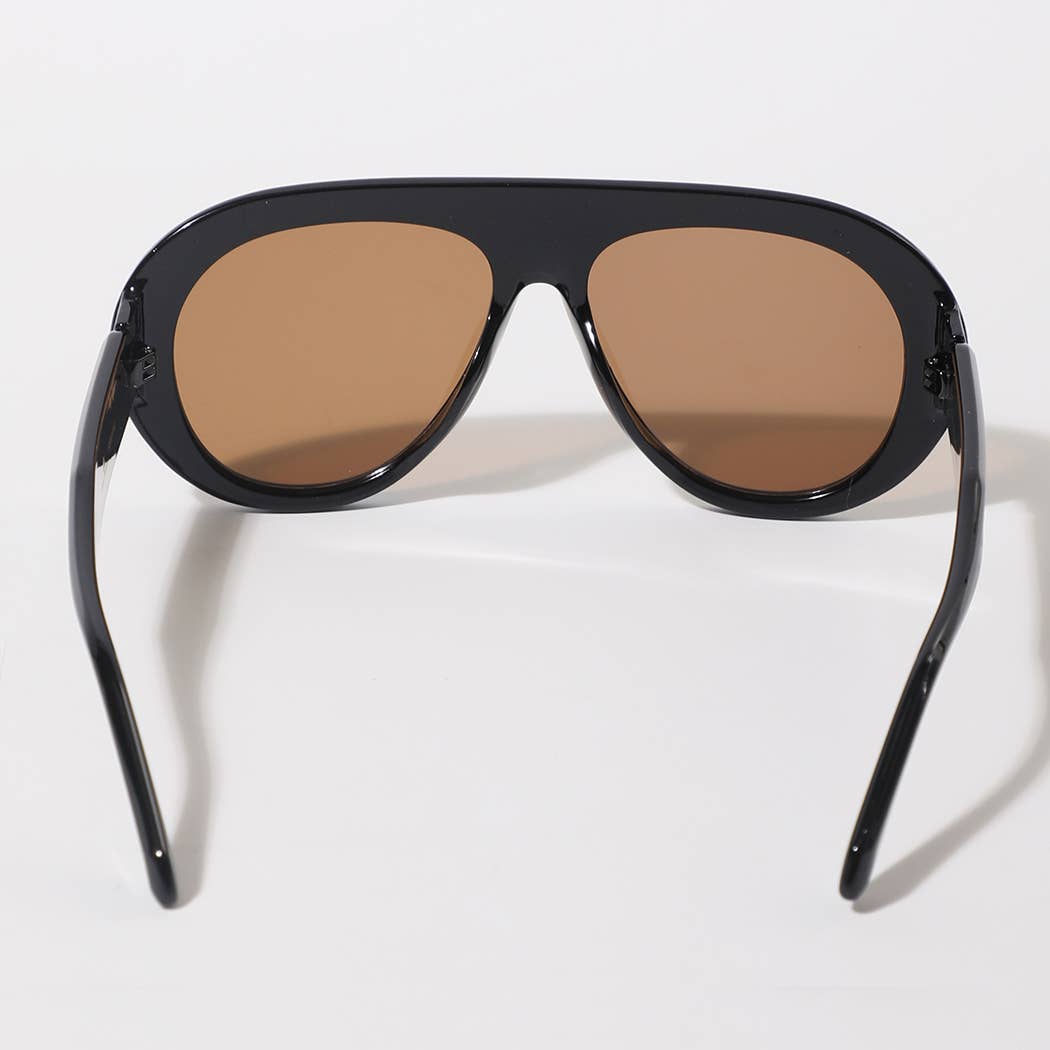 Women's Bold Aviator Style Sunglasses
