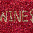 Wines Seed Beaded Coin Purse