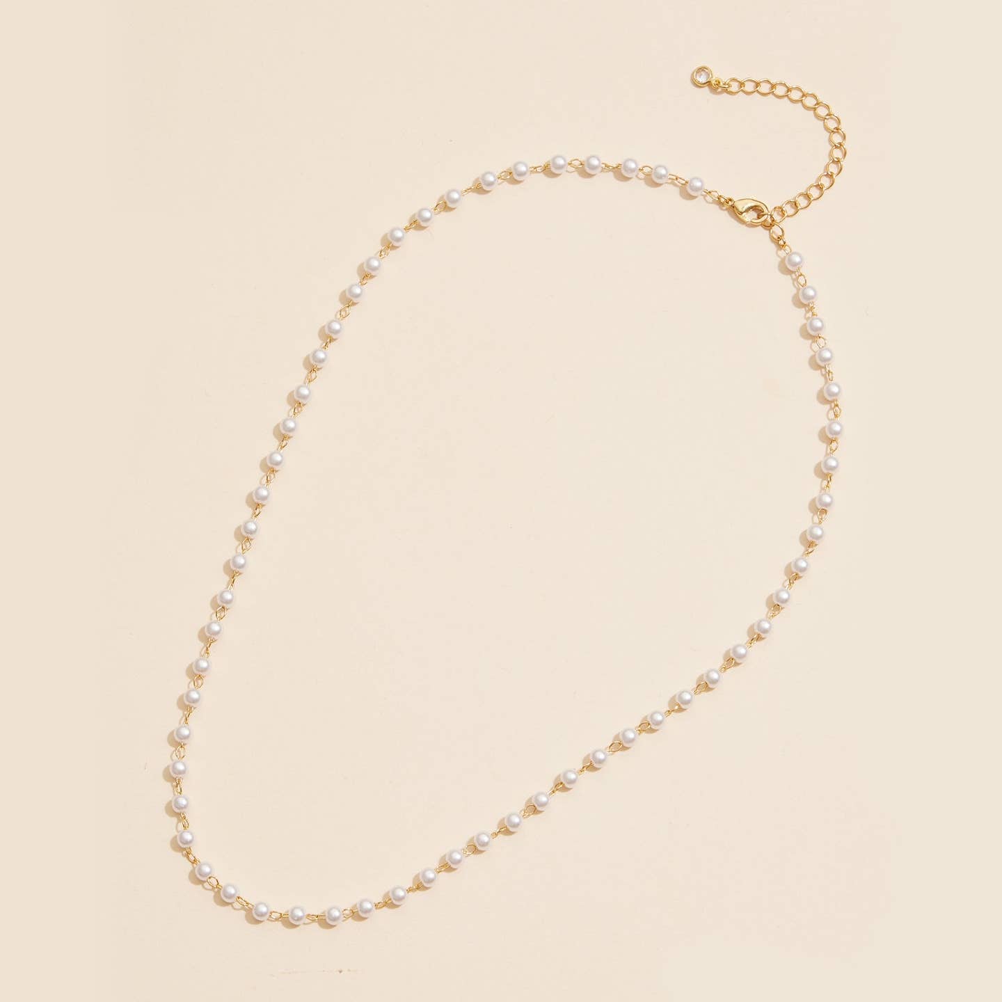 Classic Pearl Link Necklace
