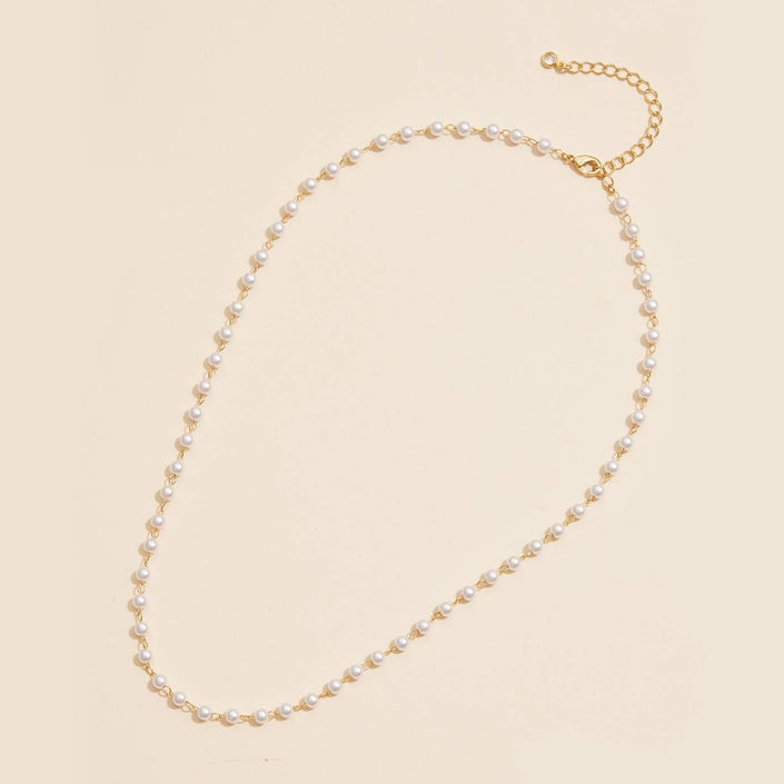Classic Pearl Link Necklace
