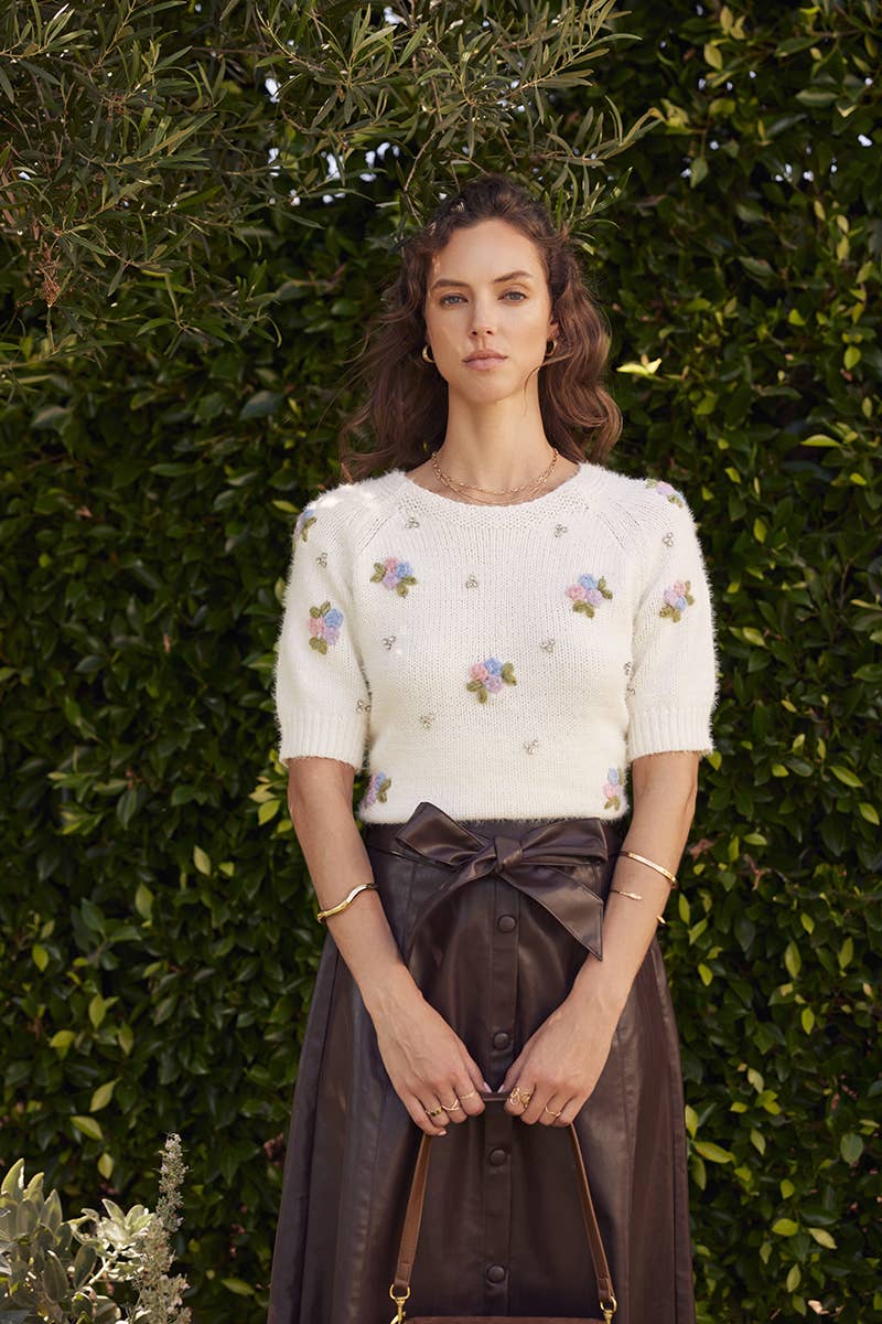 Cioccolato Faux Leather Skirt