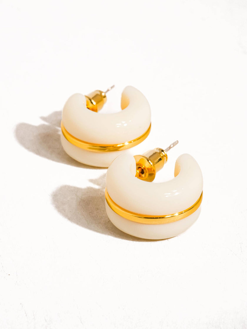 Arlo Small C Hoop Earring