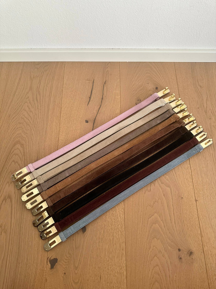 Genuine Suede Leather Belts