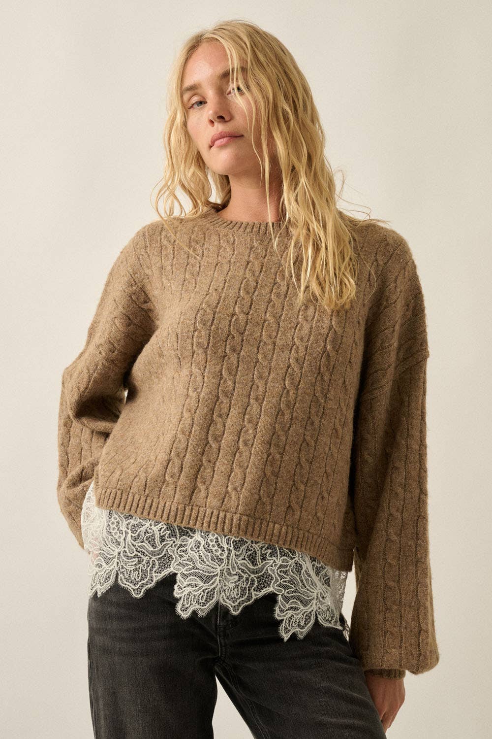 The Allegra Cable Knit Sweater