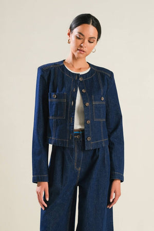 Cropped Denim Jacket