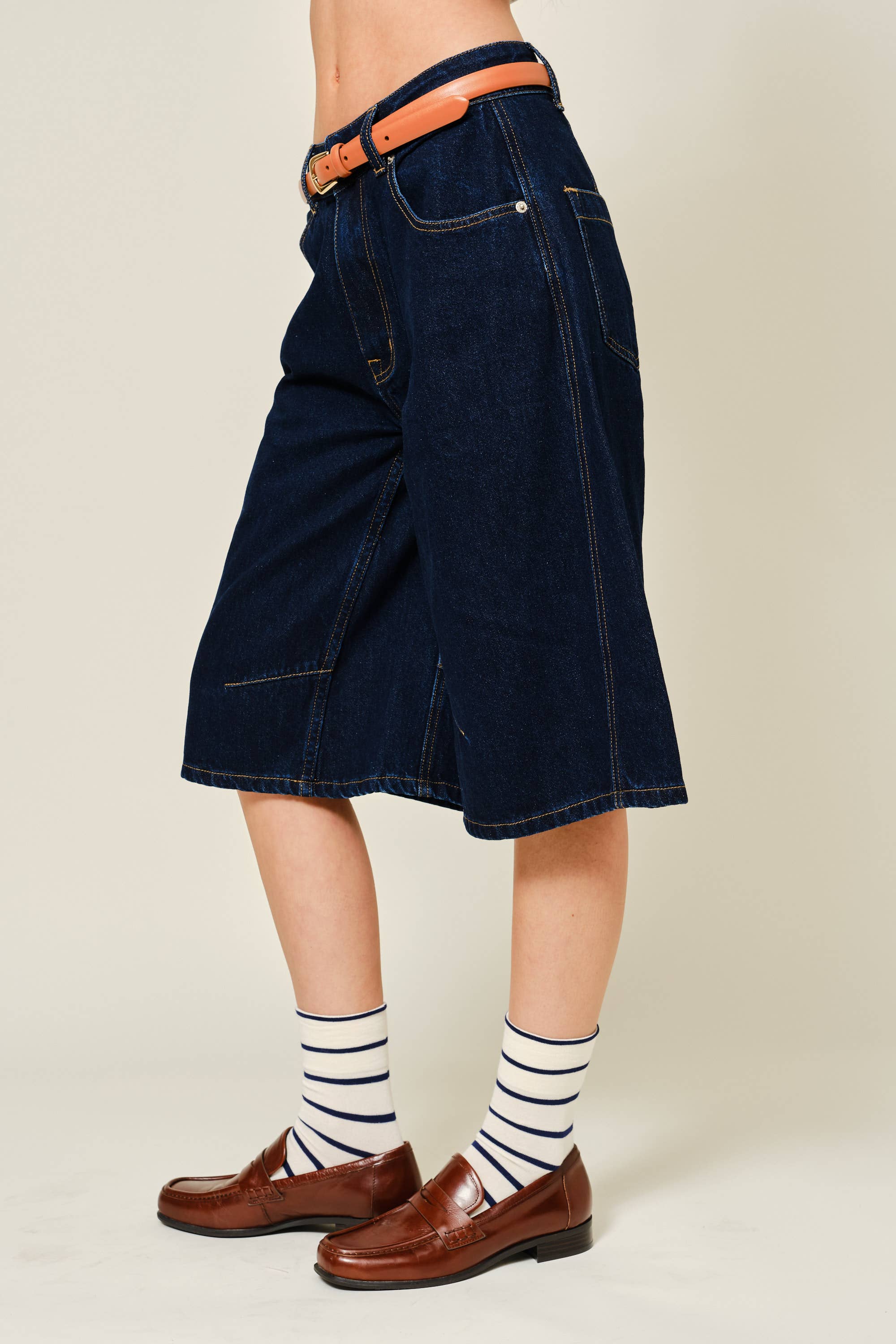 Longline Denim Barrels