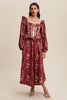Floral Corset Ruffle Dress