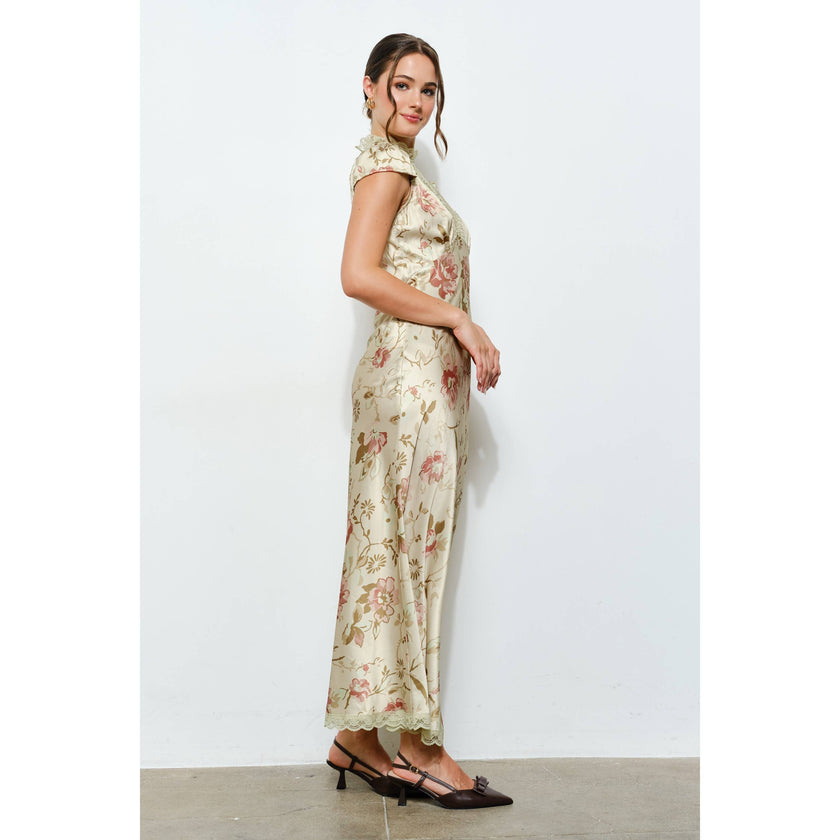 Sage & Satin Dress