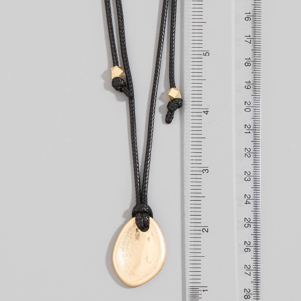 Disc Cord Necklace
