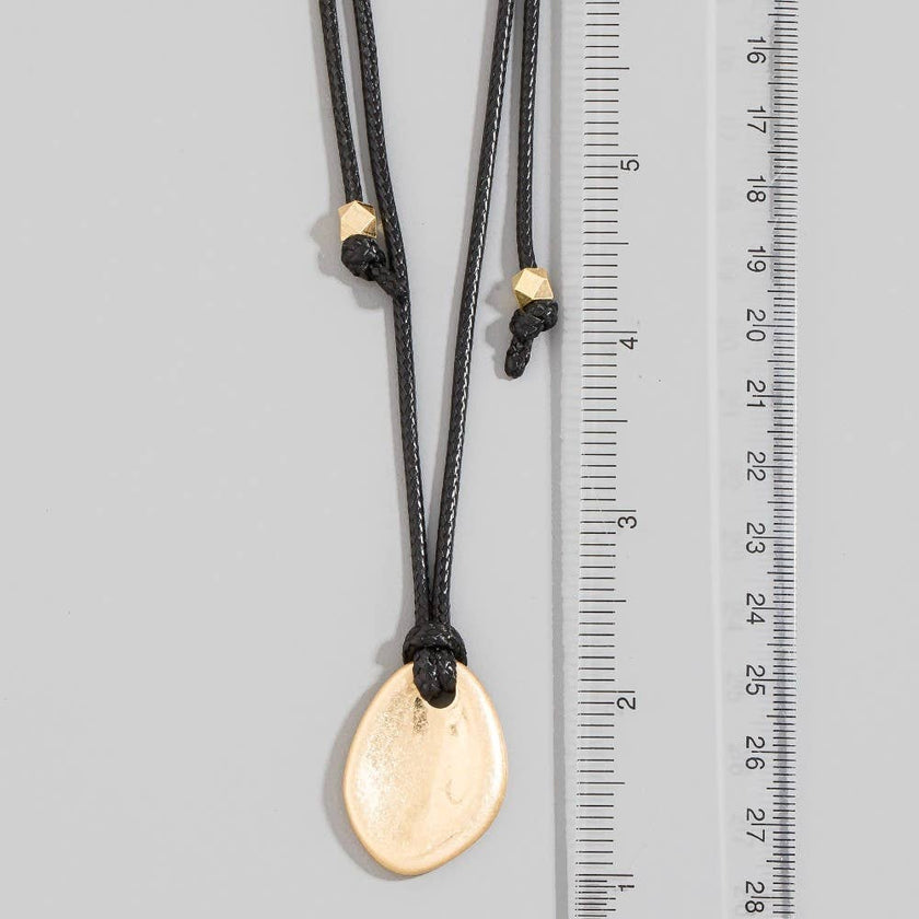 Disc Cord Necklace