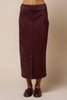 The Merlot Suede Midi