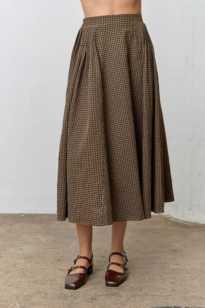 Gingham Maxi Skirt