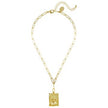 Fleur De Lis Stamp Necklace