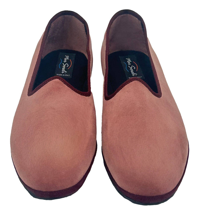 Venetian Slippers- Mauve and Burgundy