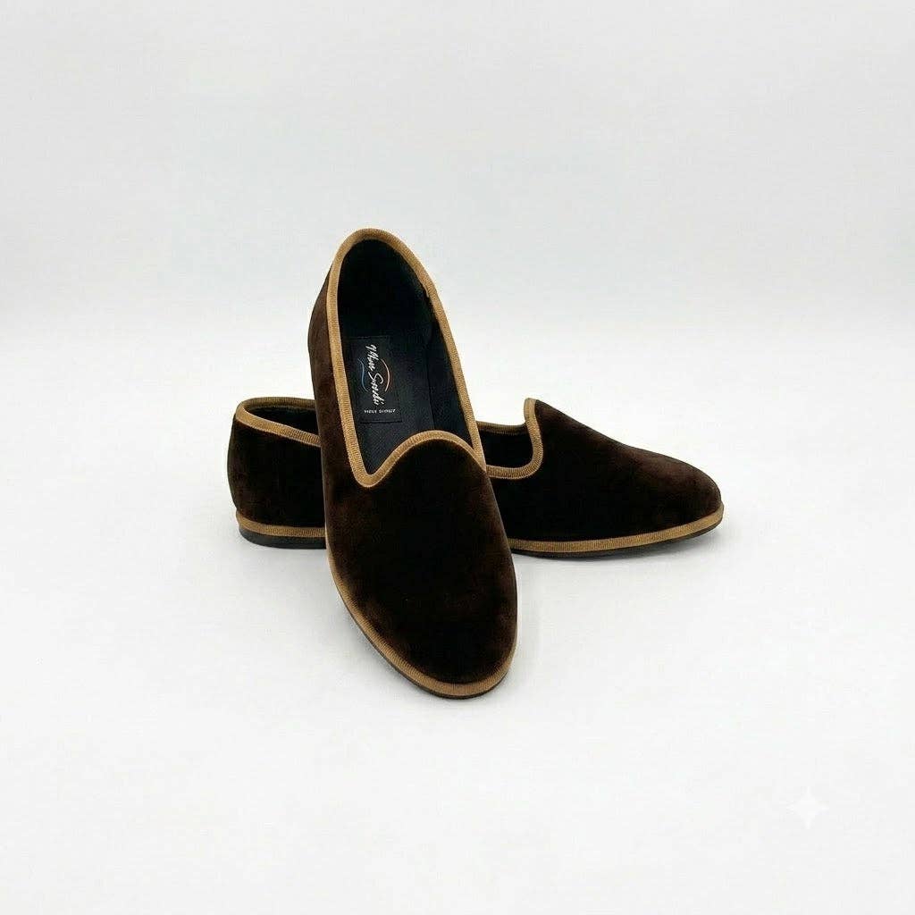 Venetian Slippers- Black and Cream