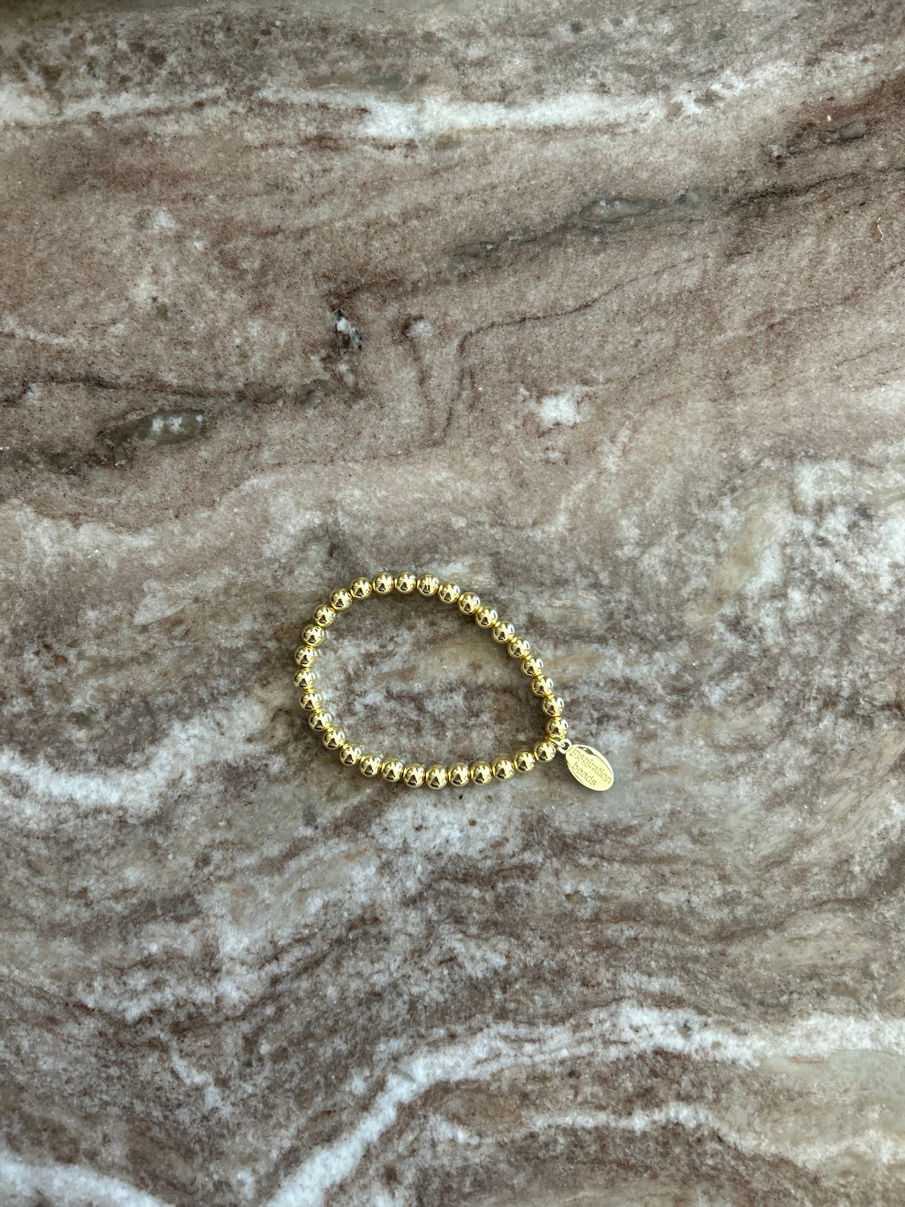 6mm Plated Hematite Bracelet