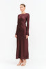 Georgie Burgundy Dot Dress