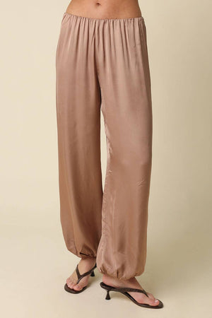 Jodi Elastic Hem Satin Pants