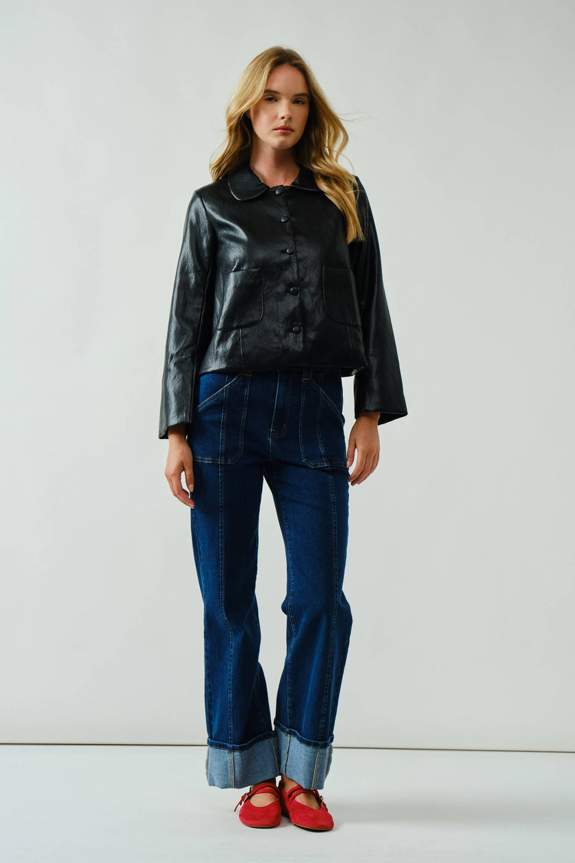 Signature Cuff Straight Denim
