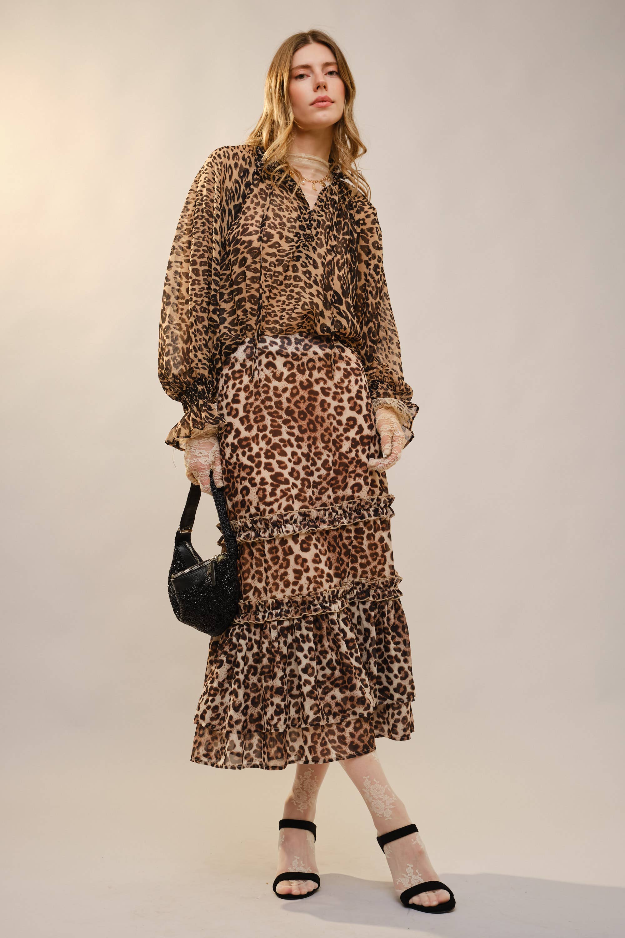 Sheer Leopard Blouse