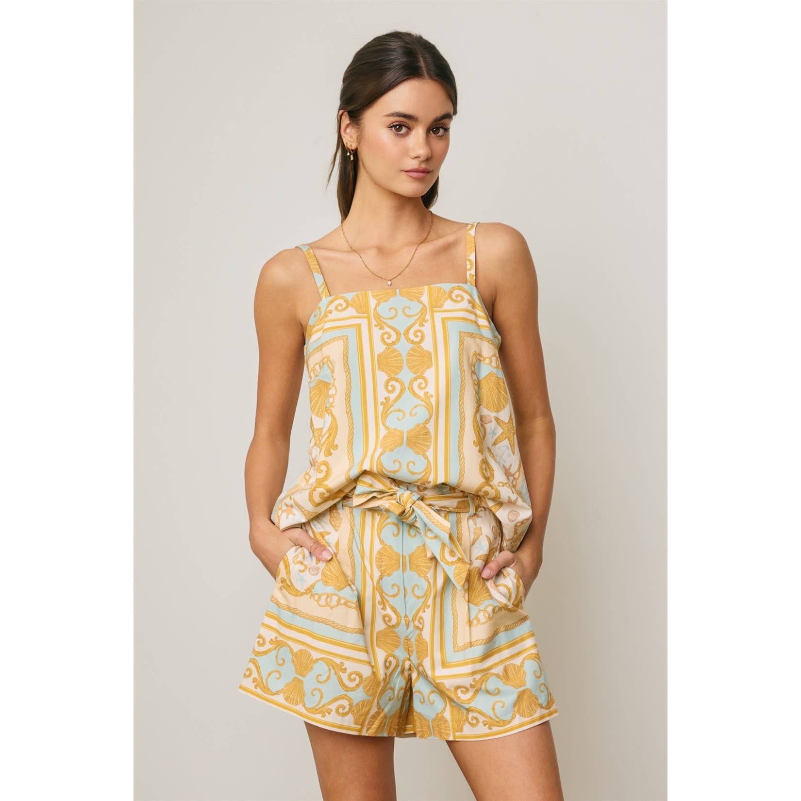 Ocean Heirloom Belted Trouser Shorts