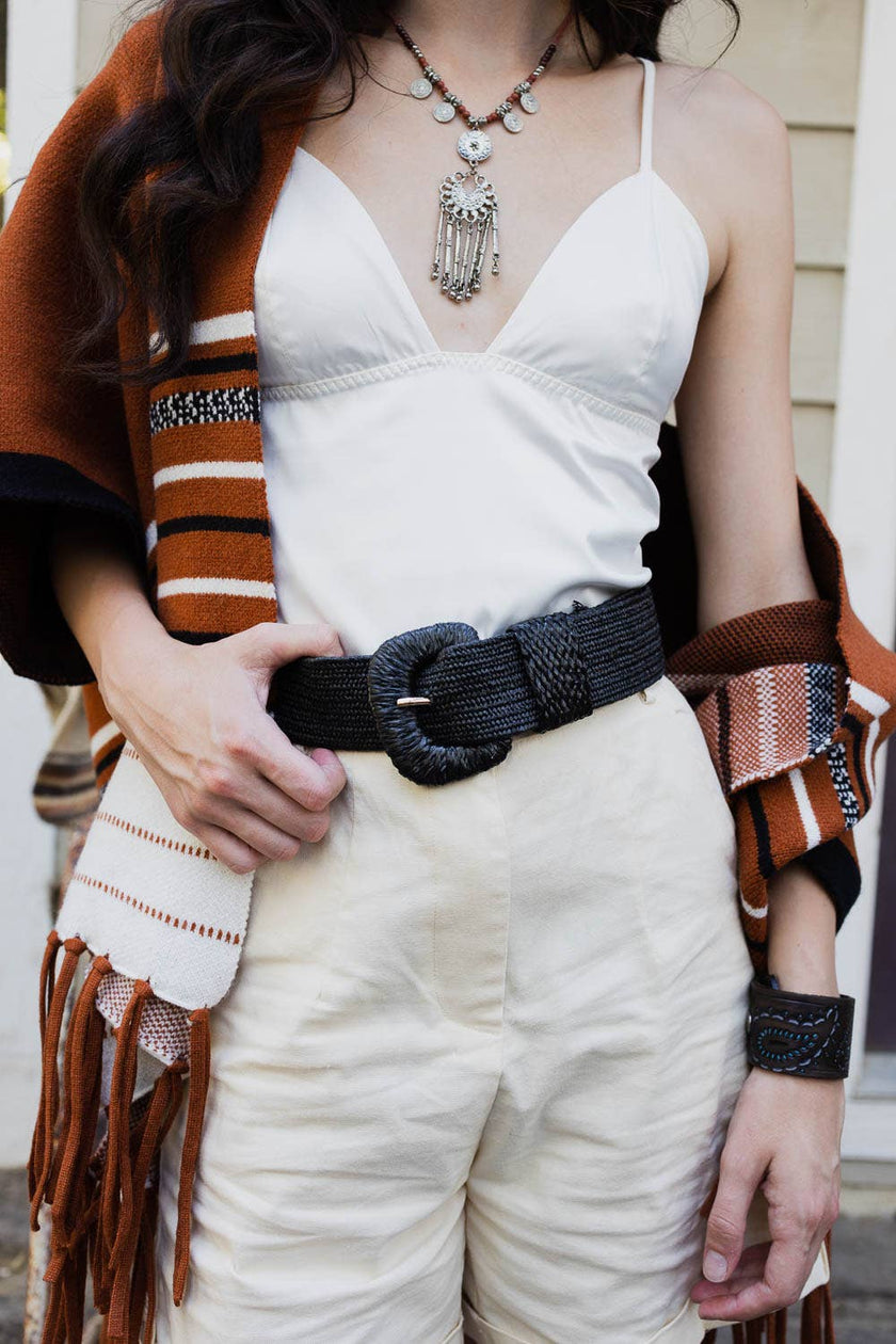 Raffia Inspired Belt