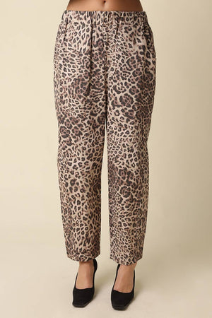 Camille Leopard Barrel Pants