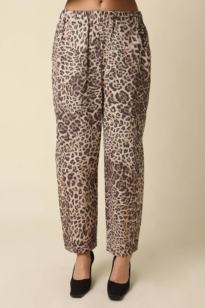 Camille Leopard Barrel Pants