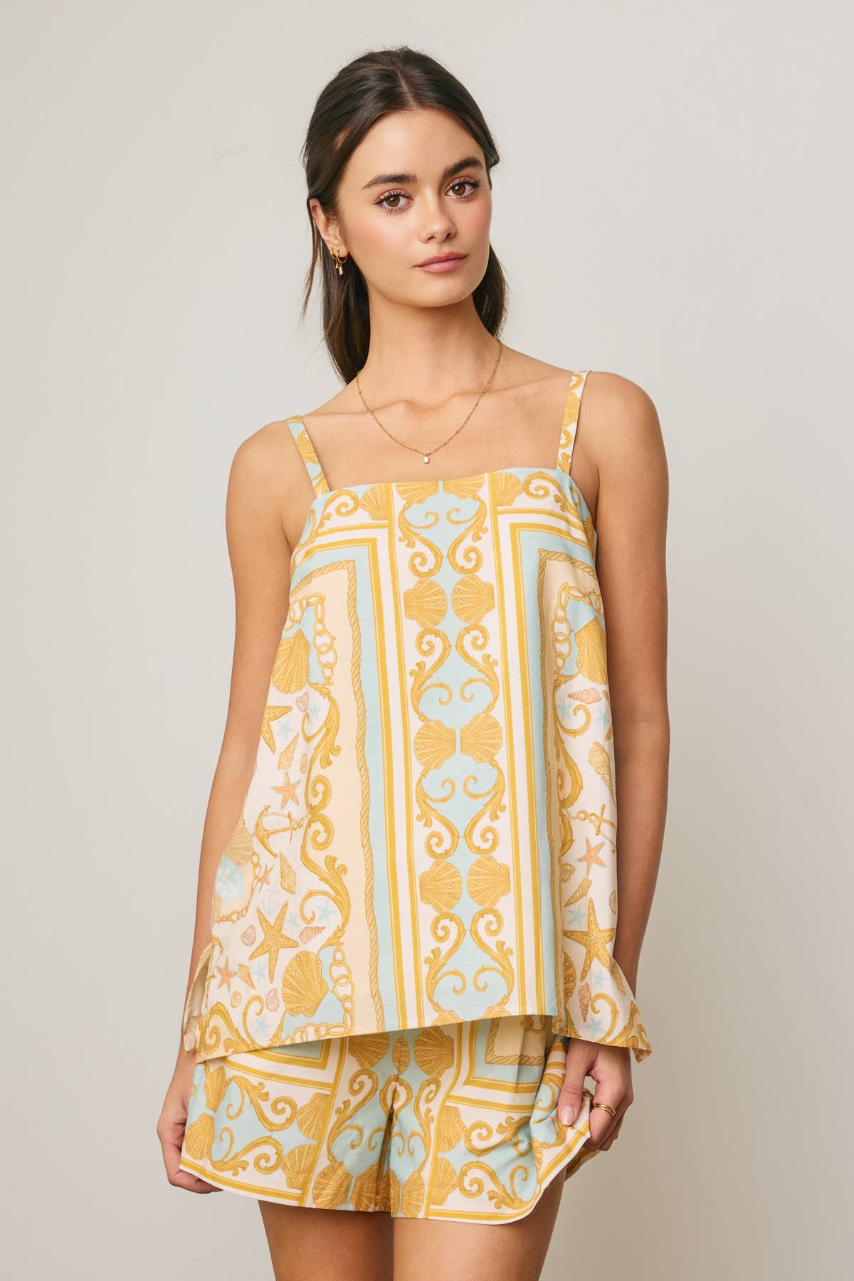 Ocean Heirloom A Line Cami Top