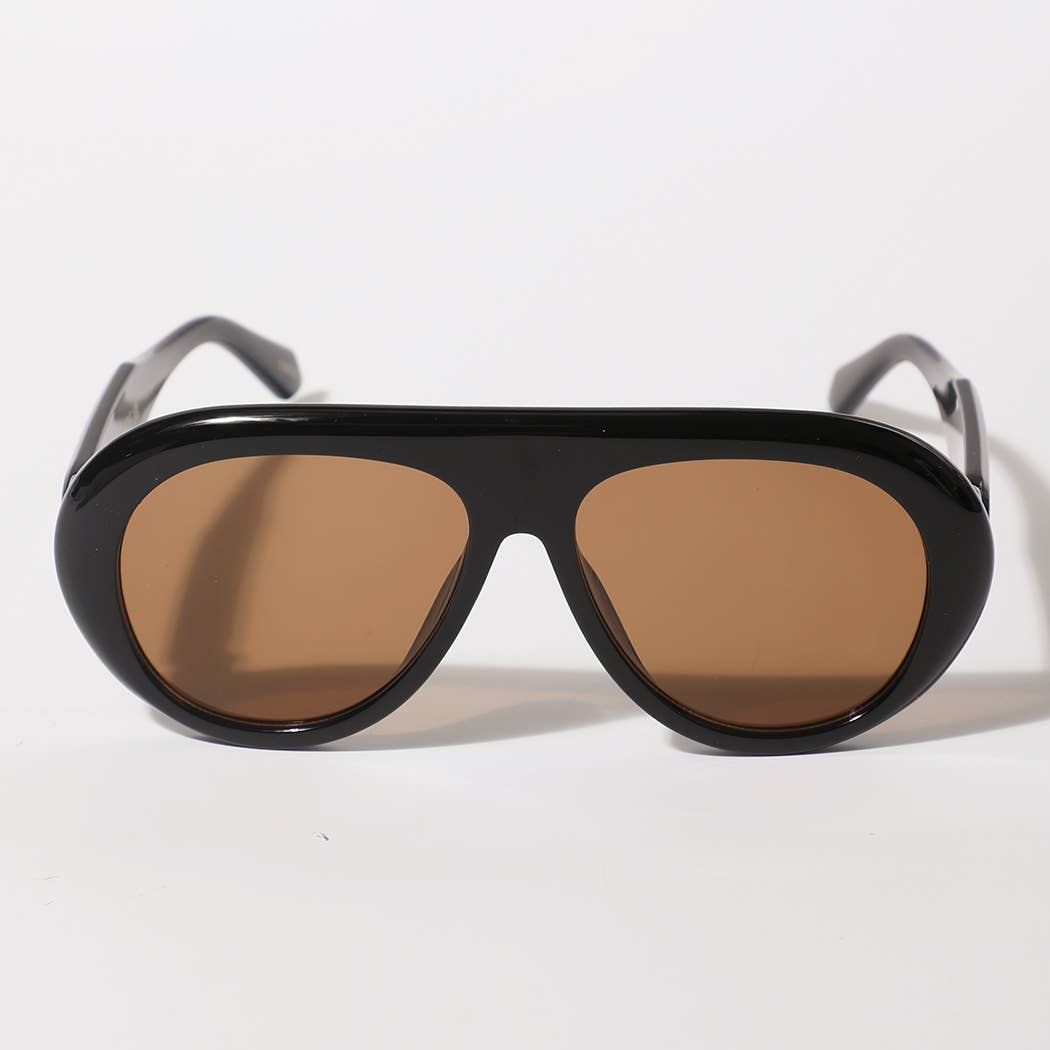 Women's Bold Aviator Style Sunglasses