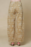 Sea Motif Barrel Pants