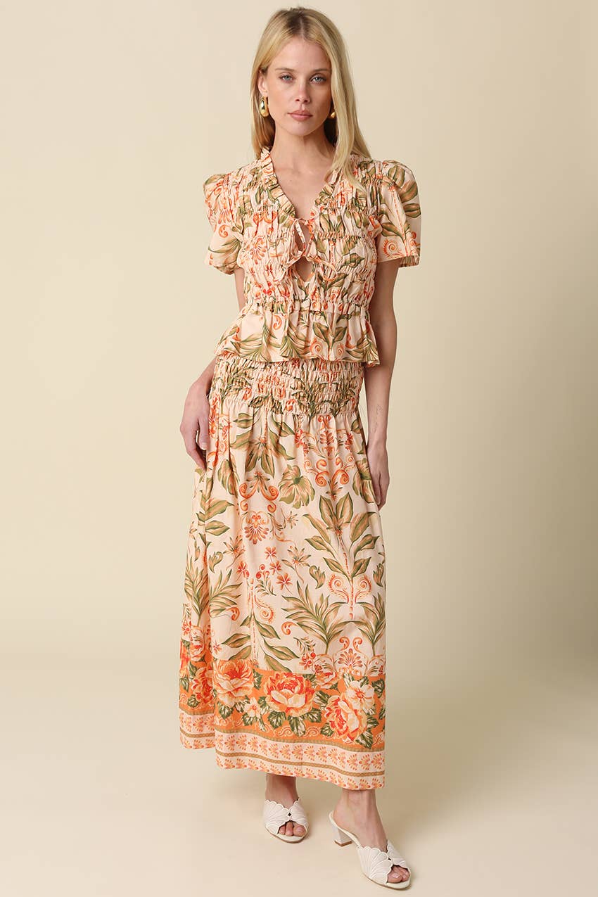 Talia Floral Maxi Skirt