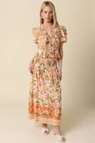 Talia Floral Tie-Front Top