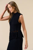 Tassel Trim Knit top
